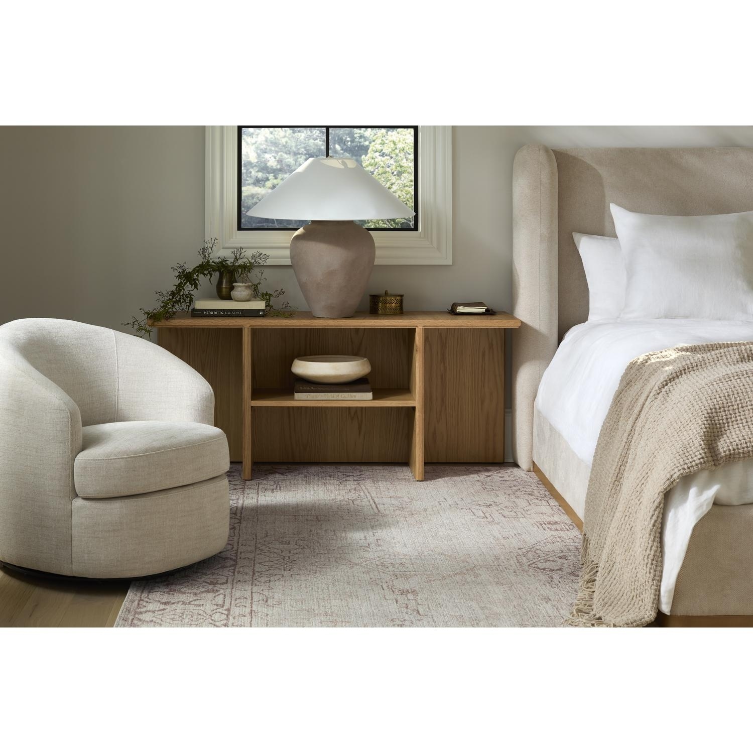 Galey Alix x Livabliss Collins Avenue VII Vintage Medallion Area Rug.