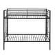 preview thumbnail 18 of 66, VECELO Twin Over Twin Metal Bunk Bed Frame for Kids Teens, Heavy Duty Noise-Free Platform Bed, Storage Space