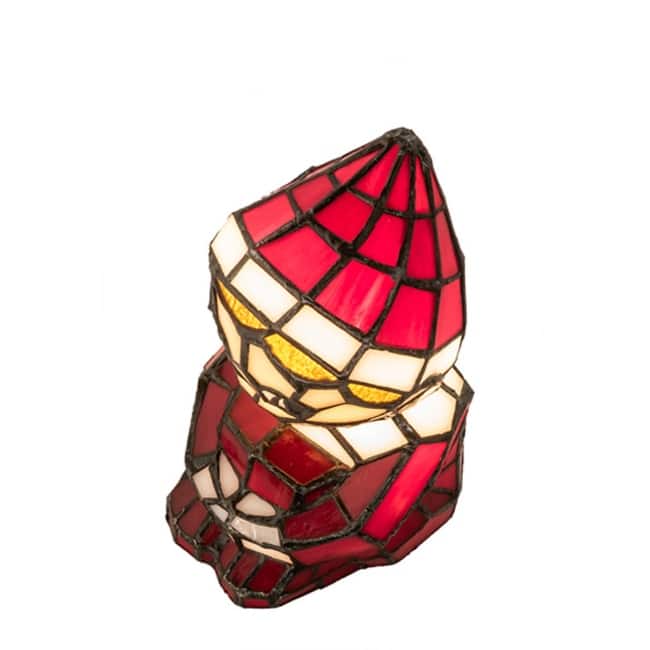 Meyda Tiffany 240398 Elf 7" Tall Red Novelty Specialty Lamp