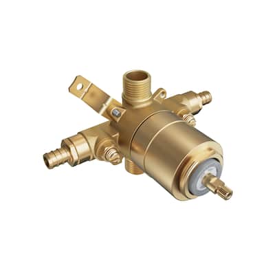 PROFLO Pressure Balanced Tub and Shower Faucet Valve with Stops PEX