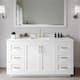 Option White / White Quartz Top / Brushed Gold Hardware