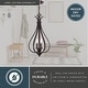 preview thumbnail 9 of 11, Vaxcel Lighting Monrovia 3 Light Mini Foyer Pendant