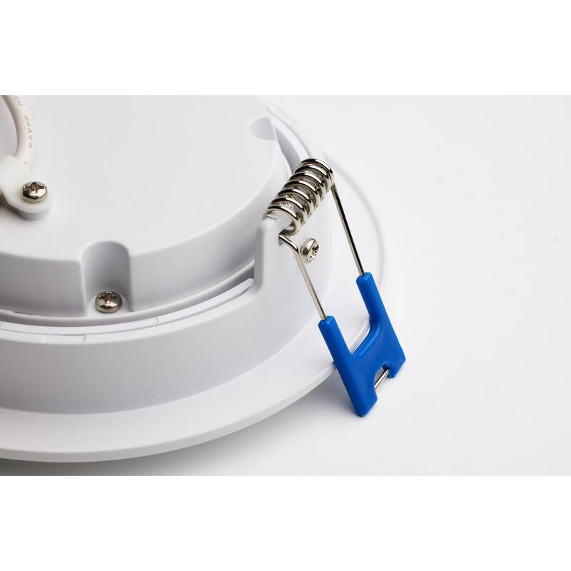 11W 4" Directional Low-Profile Downlight CCT Selectable 120V White Finish
