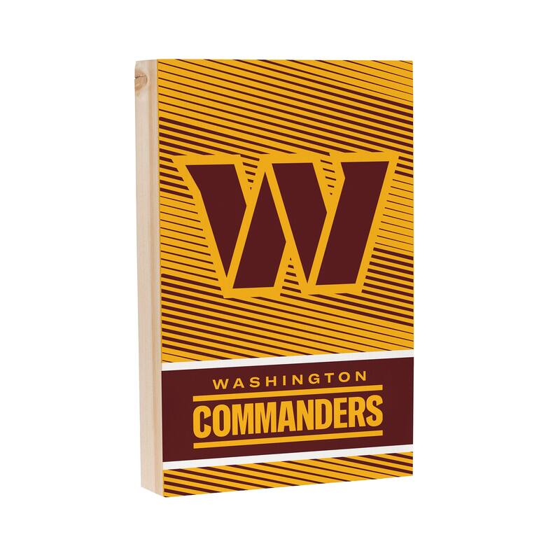 Washington Commanders Wooden Tabletop Mantel Shelf Sign