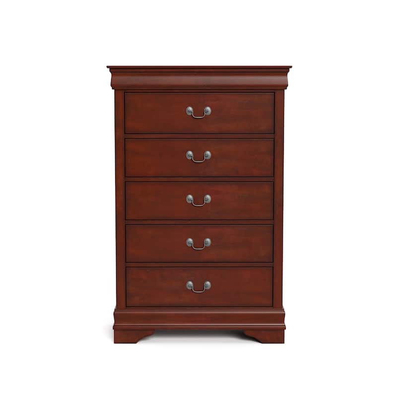 Furniture of America Devi Traditional Solid Wood 5-drawer Chest
