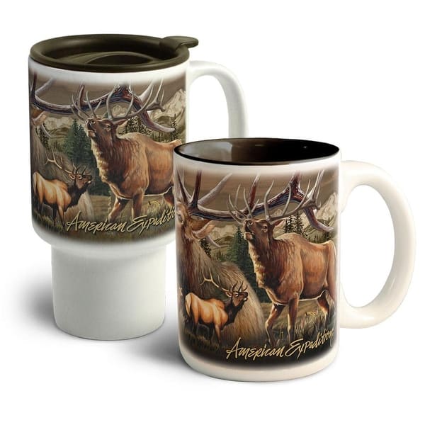 American Expedition Elk Collage Home&Away Stoneware Mug Set - CM-CT-304 -  Bed Bath & Beyond - 17204952