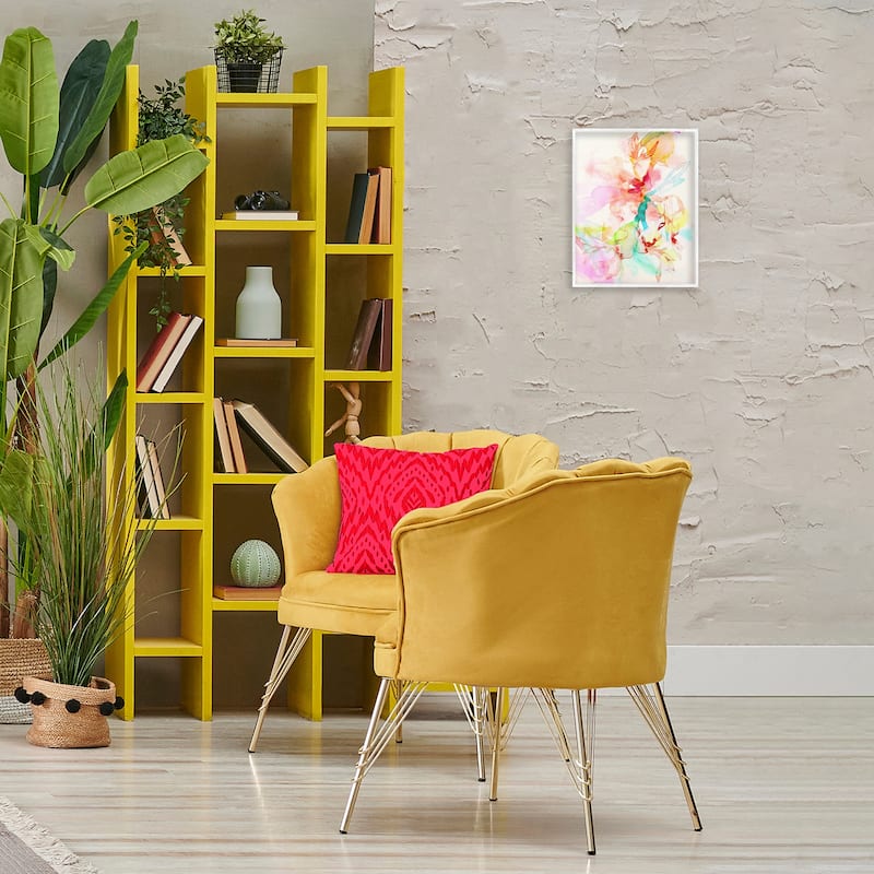 Stupell Abstract Watercolor Island Flowers Framed Giclee Art Design By Gemma Bardot