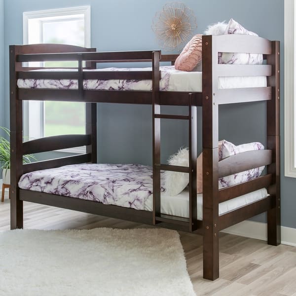Powell Levi Espresso Twin Over Twin Bunk Bed Overstock 18256241