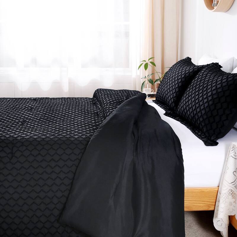 Boho Comforter Set,Tufted Design Bedding Set