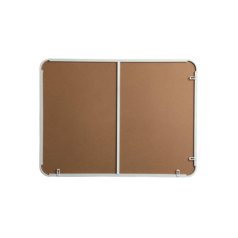 Ezra Soft Corner Metal Rectangular Mirror