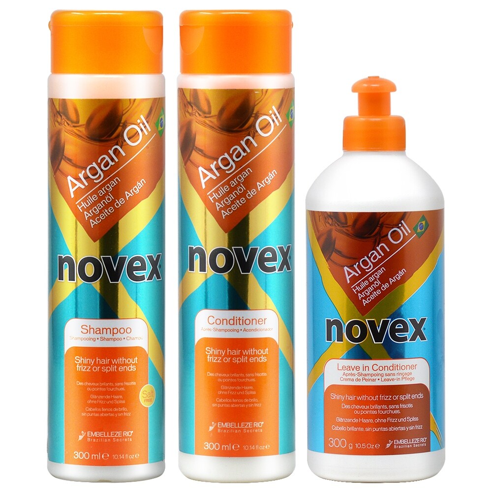 novex argan oil shampoo conditioner 10 1oz leave in 10 5oz
