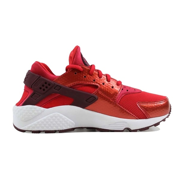 nike huarache maroon and white