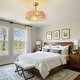 preview thumbnail 5 of 21, 19.69'' Boho Rattan Caged Ceiling Fan