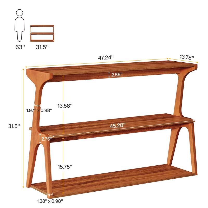 3-Tier Console Table for Entryway