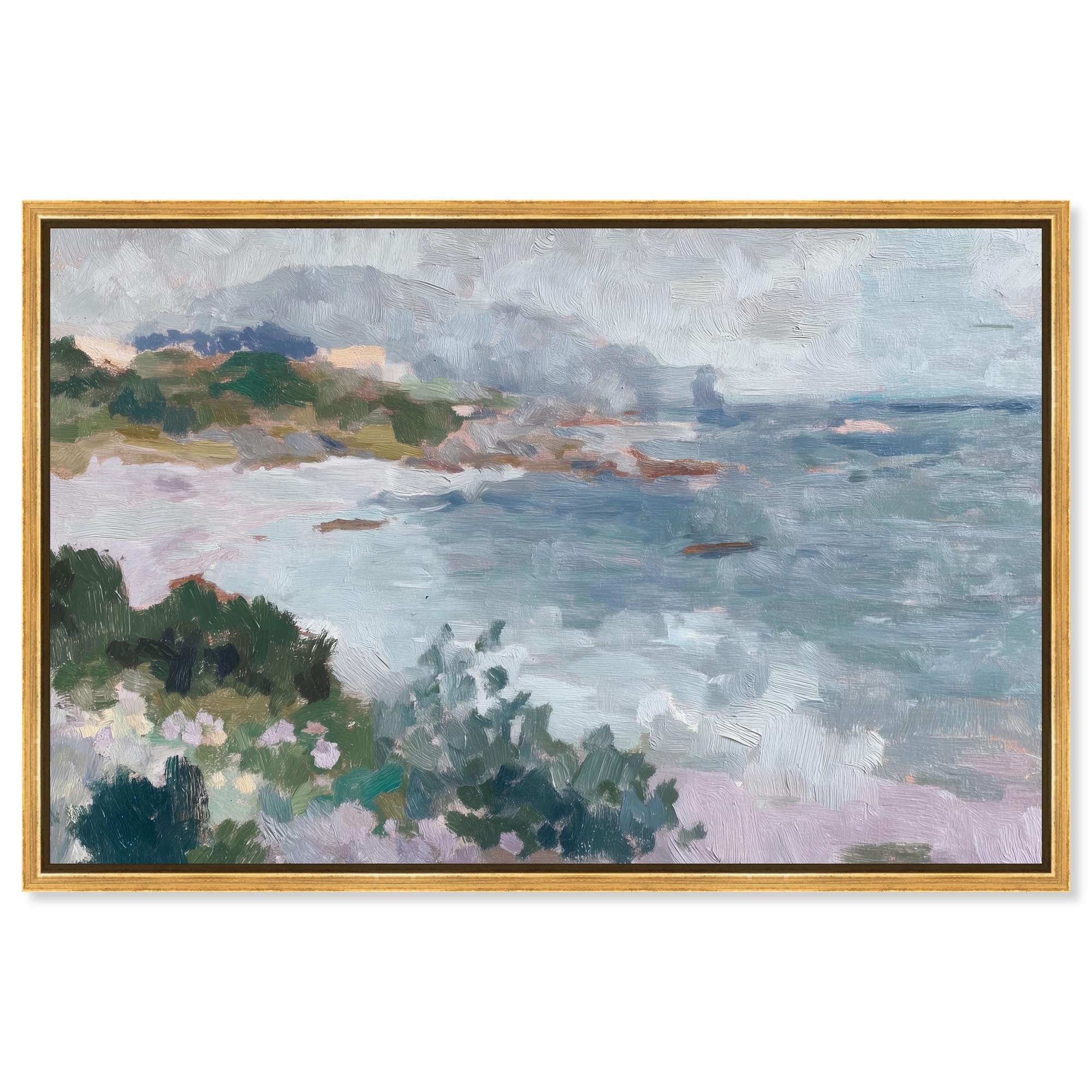 Coastal Haze III Blue Wall Decor Canvas Print by Art Remedy