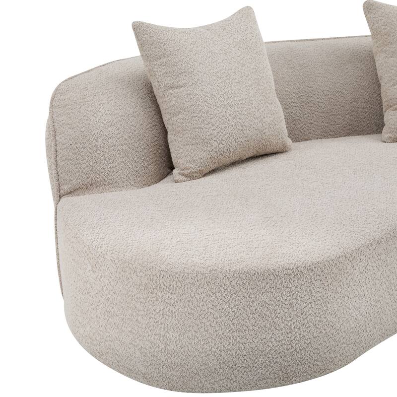 Christopher Knight Home - Linda Fabric Curved Sectional Sofa