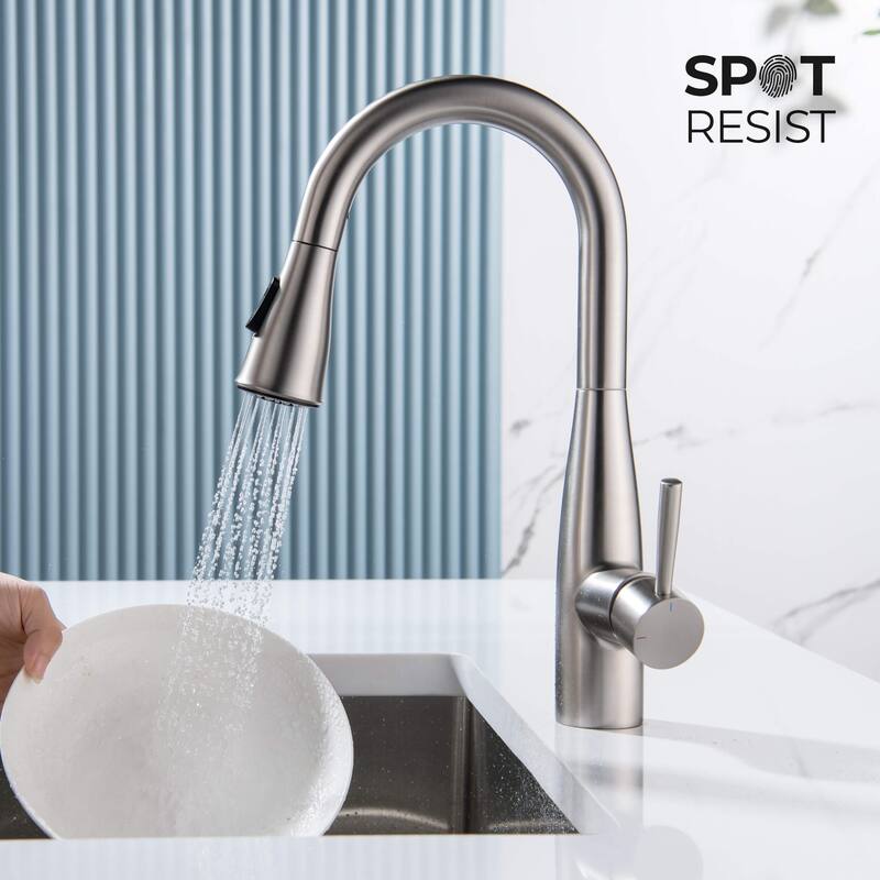 Bari Single Handle Pull Down Kitchen & Bar Sink Faucet