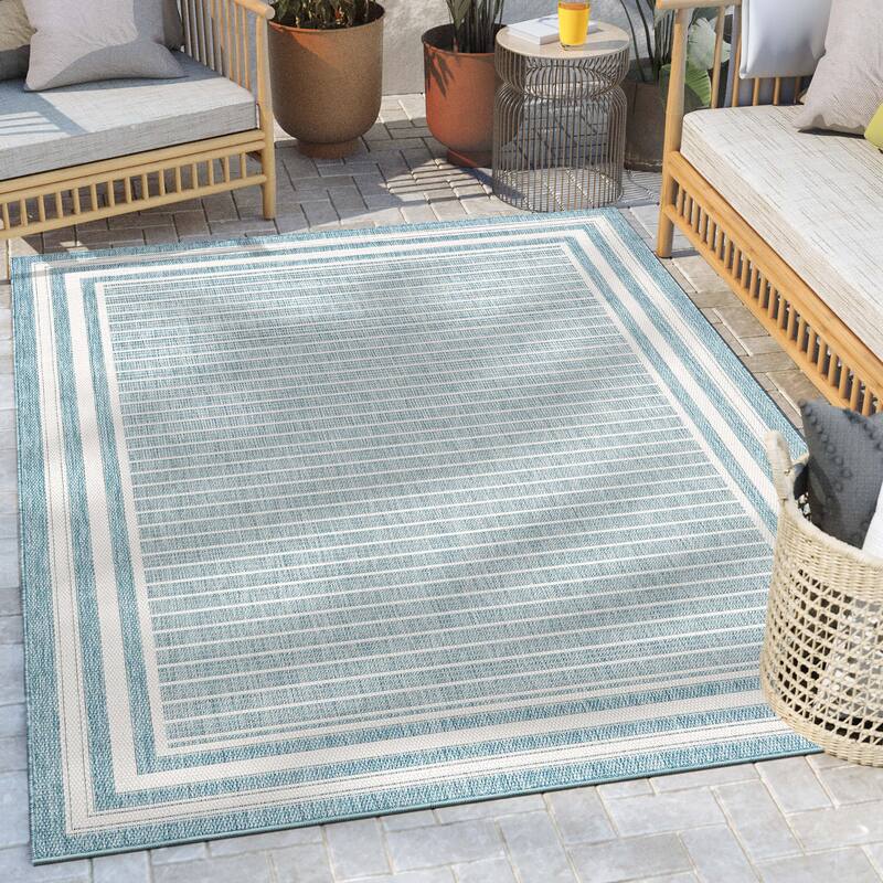 Well Woven Fallon Frankie Stripes Indoor Outdoor Area Rug