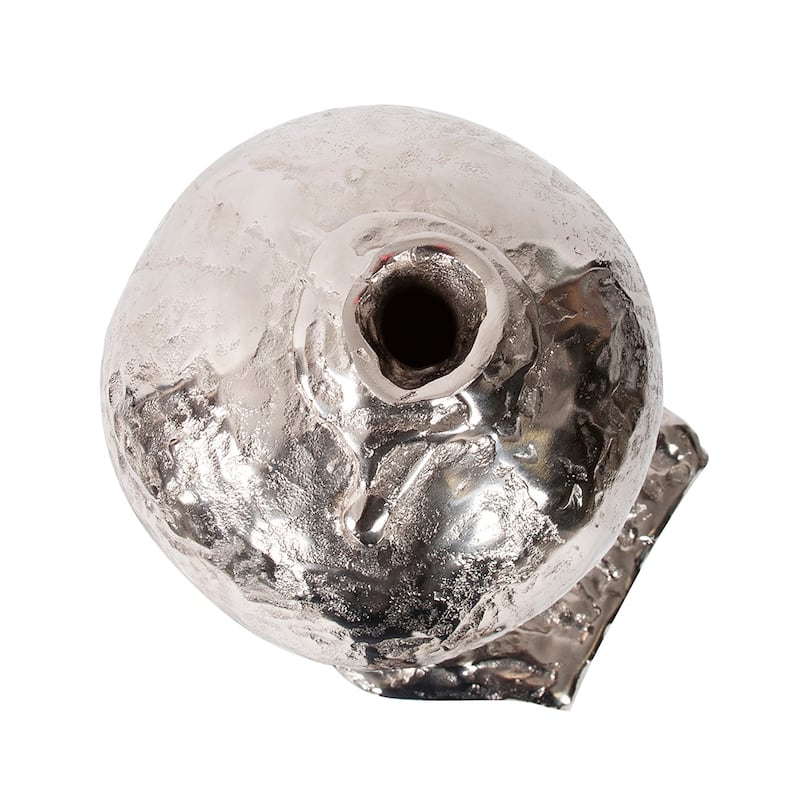 Allan Andrews Dripping Molten Nickel Aluminum Decorative Sphere Vase