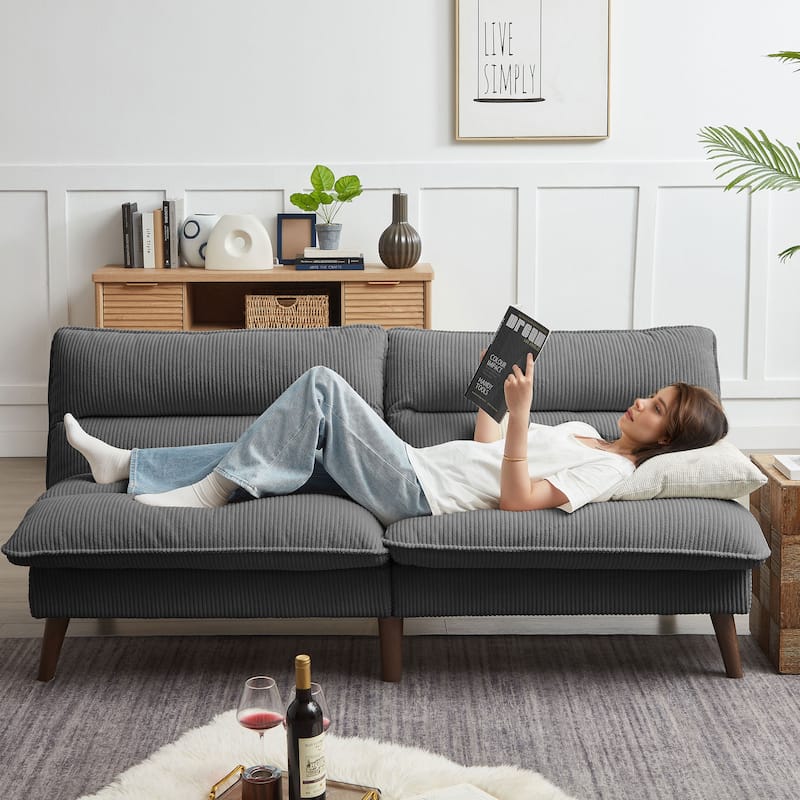 72.4" Armless Futon Sofa Bed