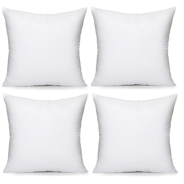 Hypoallergenic Pillow Insert Form Cushion, 18" L x 18" W ...
