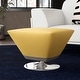 preview thumbnail 7 of 15, Manhattan Comfort Diamond Polished Chrome Swivel Ottoman