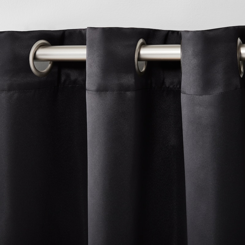 Estate View Seville Solid Grommet Top Curtain Panel Pair.