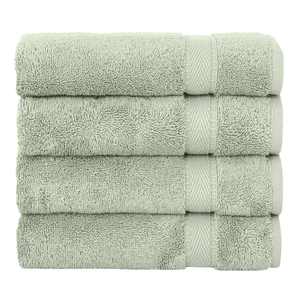 Cotton Hand Towels (Set of 4) - Green