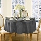 preview thumbnail 50 of 48, Elrene Barcelona Damask Elegant Fabric Tablecloth 60"x84" Oval - gray