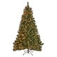 preview thumbnail 4 of 16, 9-ft Spruce Pre-Lit or Unlit Artificial Christmas Tree with Glitter Branches, Red Berries & Pinecones by Christopher Knight Home