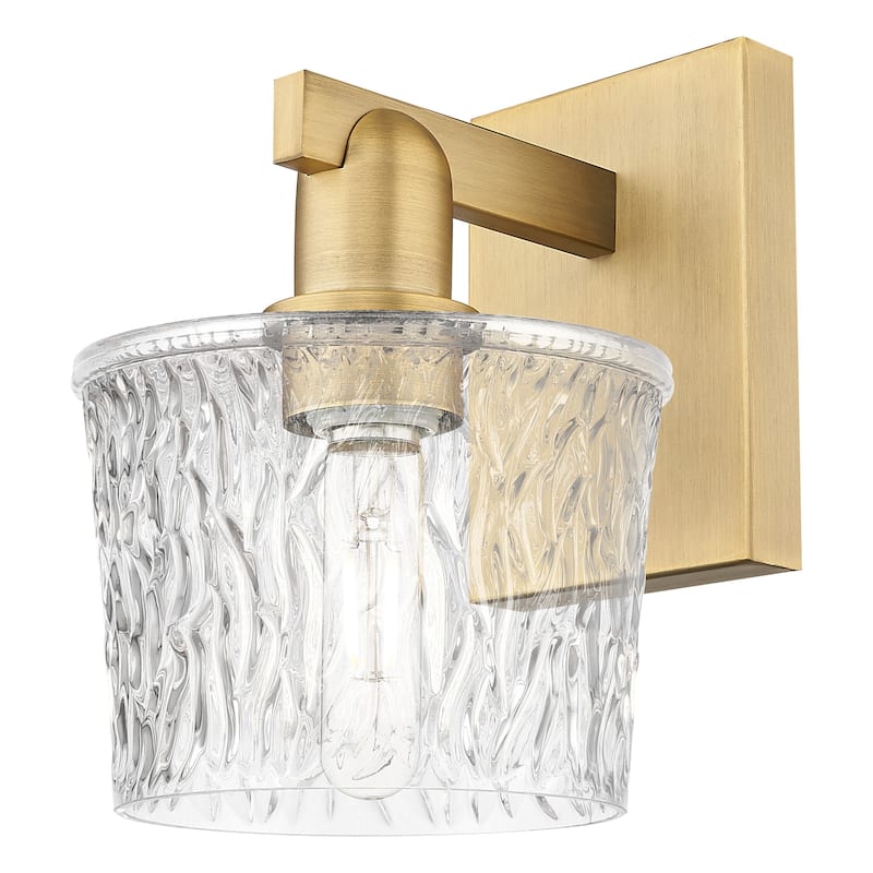 Innovations Lighting 716-1W-11-7 Niagara Sconce Niagara 11" Tall Wall - Brushed Brass / Clear