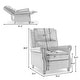 preview thumbnail 10 of 80, Manual Glider Pushback Recliner Chairs with Nailhead Trim