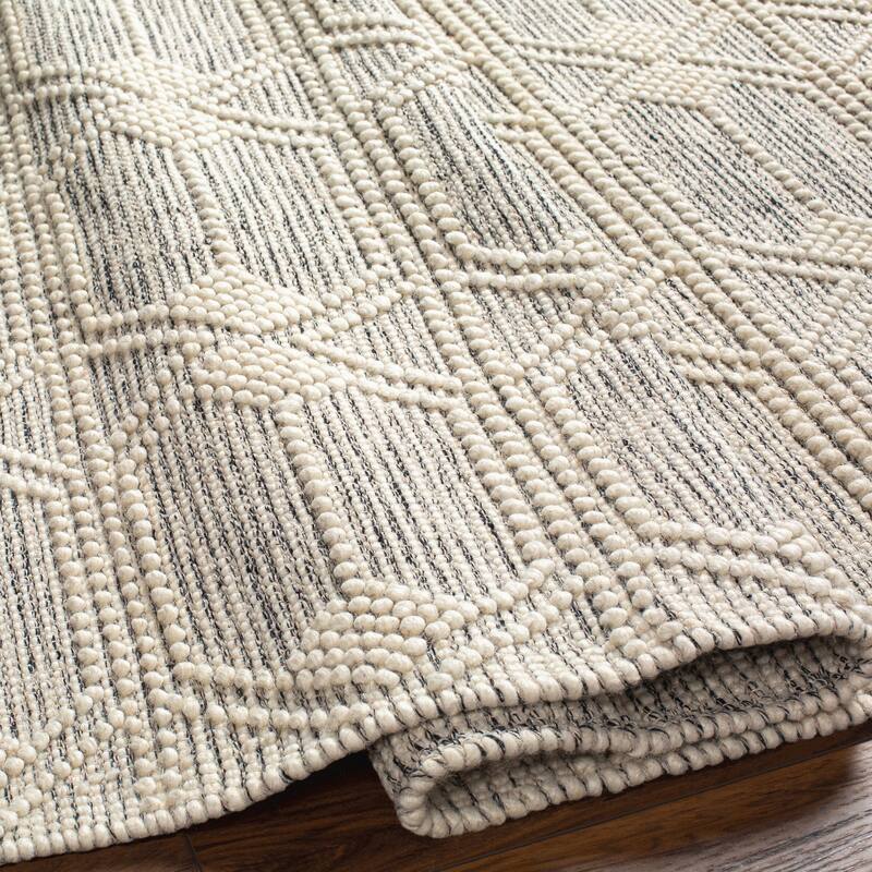 Livabliss Kerah Bohemian Handmade Wool & Jute Area Rug