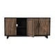 preview thumbnail 5 of 10, Anton 4-Door Sideboard Buffet by Kosas Home - 78Wx18Dx36H