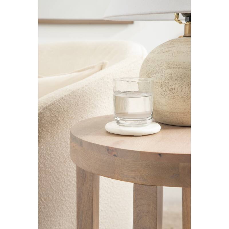 Kate and Laurel Talcott Round Wood Side Table