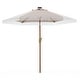 preview thumbnail 27 of 25, Ainfox 7FT Outdoor Patio Umbrella with Tilt Fringe Tassel Umbrella with LED Solar Lights