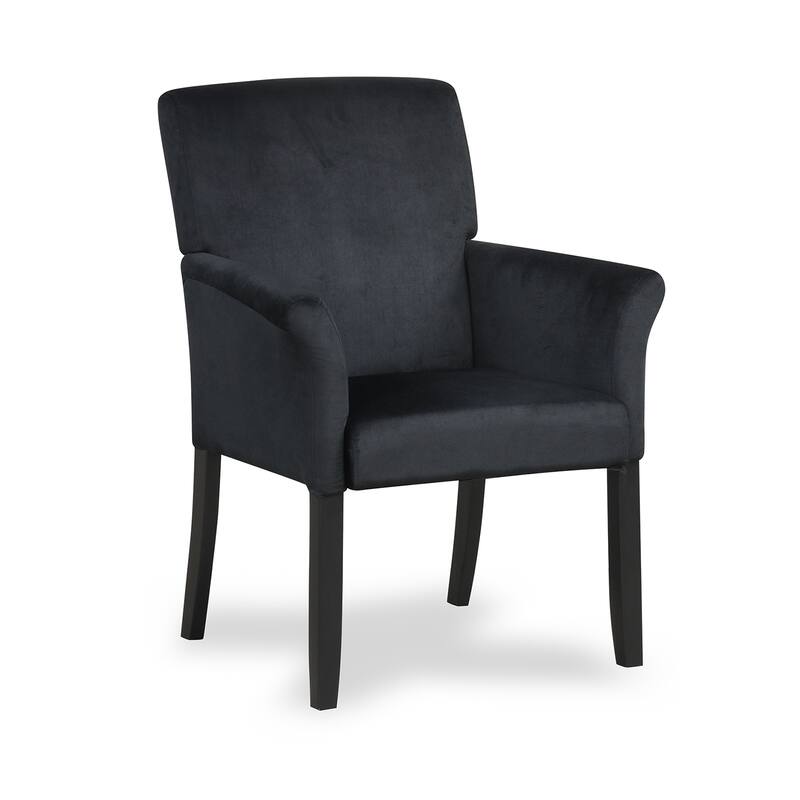 Ergonomic Executive Armchair with Soft Velvet and Rubber Wood Legs