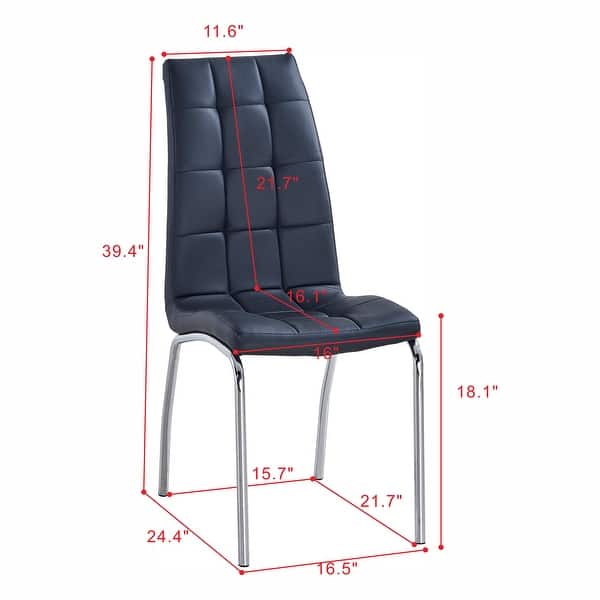 Modern Dining Chair with Silver Metal Legs,Set of 4 Bed Bath & Beyond