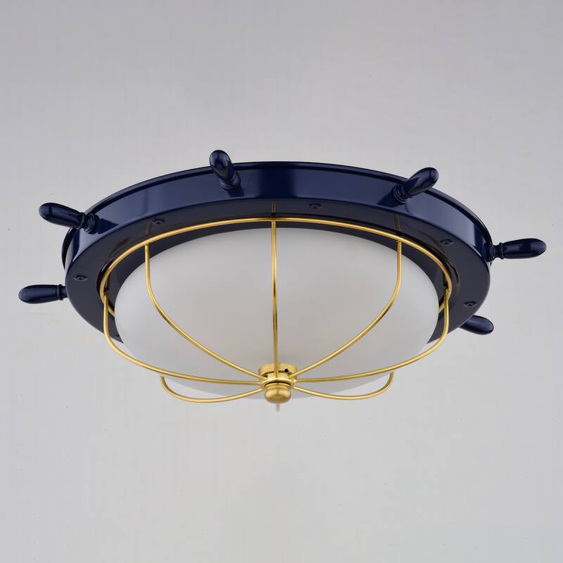 Vaxcel Lighting C0316 Orleans 2 Light 15" Wide Flush Mount Bowl