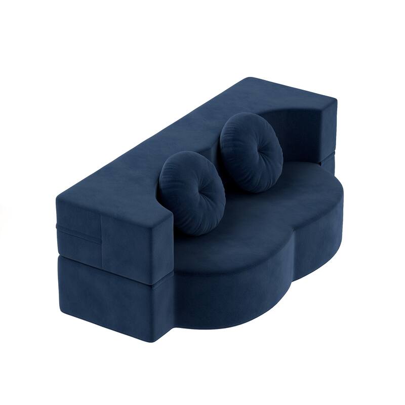 Folding Sofa Bed with Pillow, Twin Sleeper Sofa Couch, Loveseat Couch, Floor Folding Mattress, Convertible Lounge Chair