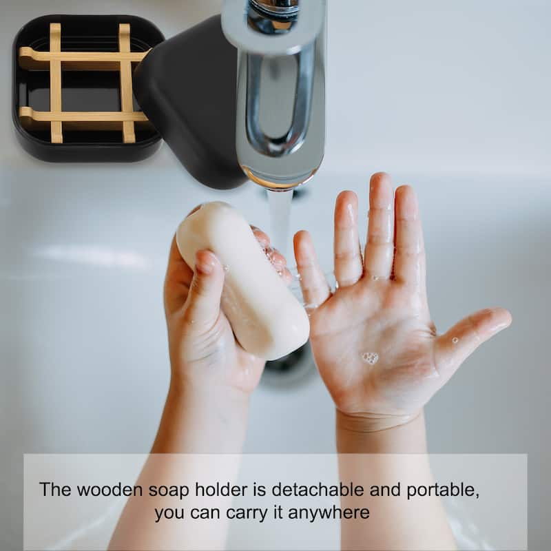 Wooden Soap Holder, Detachable Soap Box