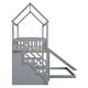 preview thumbnail 15 of 18, Playhouse Design Twin over Twin Bunk House Bed with 2 Drawers and Slide