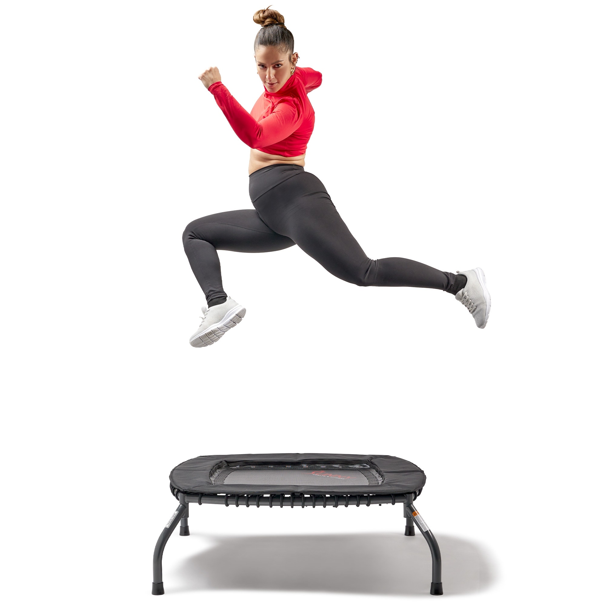 Sunny Health Fitness Springless Mini Fitness Trampoline Adjustable Bungee Style Rebounder 36 inch SF S021047 Bed Bath Beyond 38250400