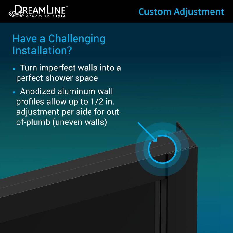 DreamLine French Corner Framed Sliding Shower Enclosure - 34.5" x 34.5"