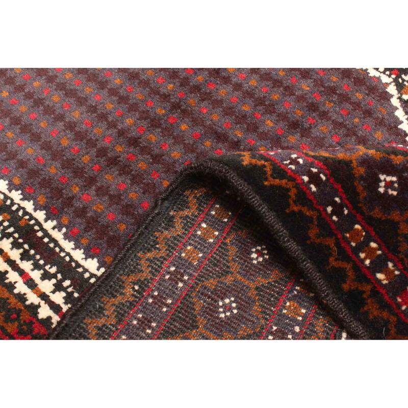 ECARPETGALLERY Hand-knotted Teimani Dark Grey Wool Rug - 2'8 x 4'8