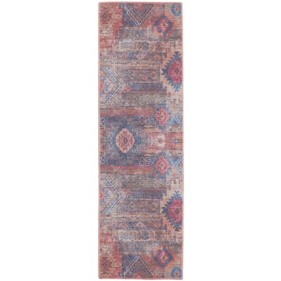 New Concept Washables Southwestern Machine Washable Area Rug