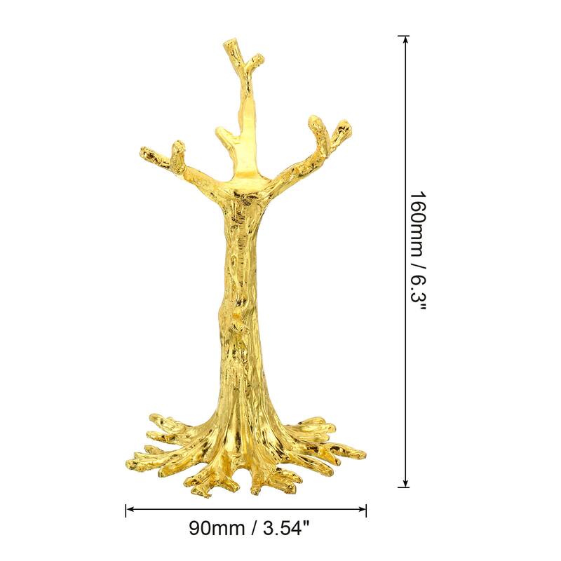 Crystal Ball Stand Sphere Display Stand for 40 to 60mm Ball Tree Shape - Golden - 80 to 110mm