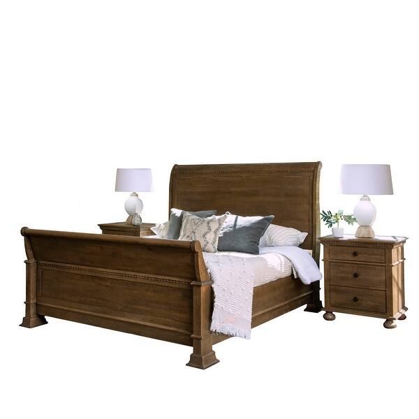 slide 3 of 6, Hunter 3 Piece Solid Wood Bedroom Set Queen