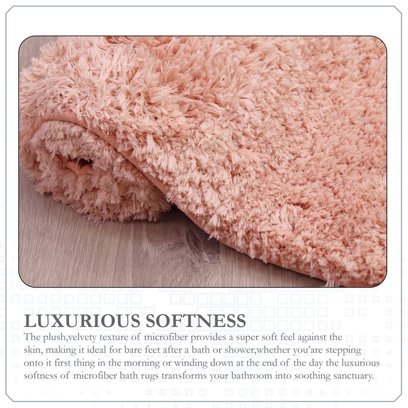 Element Plush Bathroom Rugs Quick-Dry Bathroom Mat, Washable & Absorbent Bath Rugs
