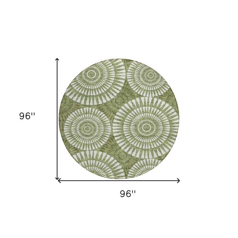 HomeRoots Geometric Transitional Rectangle Outdoor Rug
